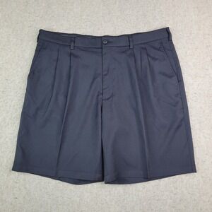 Pro Tour Golf Performance Flex Shorts Men 38 Black Pleated 8" Inseam Lightweight